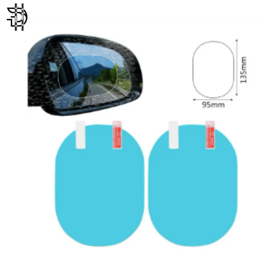4pcs Anti Fog & Anti Rain Mirror Film | Nano Waterproof Rearview Protection Pakistan