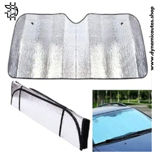 Car Front Wind Screen Protector Foil Foldable | High Quality | For All Cars | Windscreen Sunshade | Front Screen Cover | Silver Sunshade | Sunshades | Universal | 110-DWCUVS28