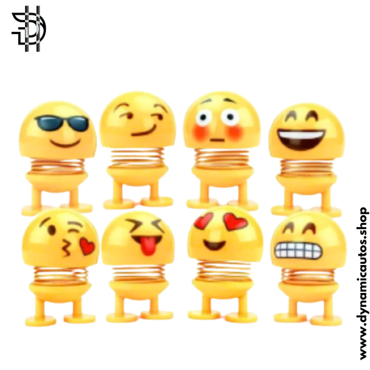 6Pcs Emoji Spring Shaking Head Dolls Toy | For Car Dashboard & Home Decor | Cute Dancing Emoji Toy | Spring Shaking Emoji Toy | High Quality | 22-DSE6PCS01