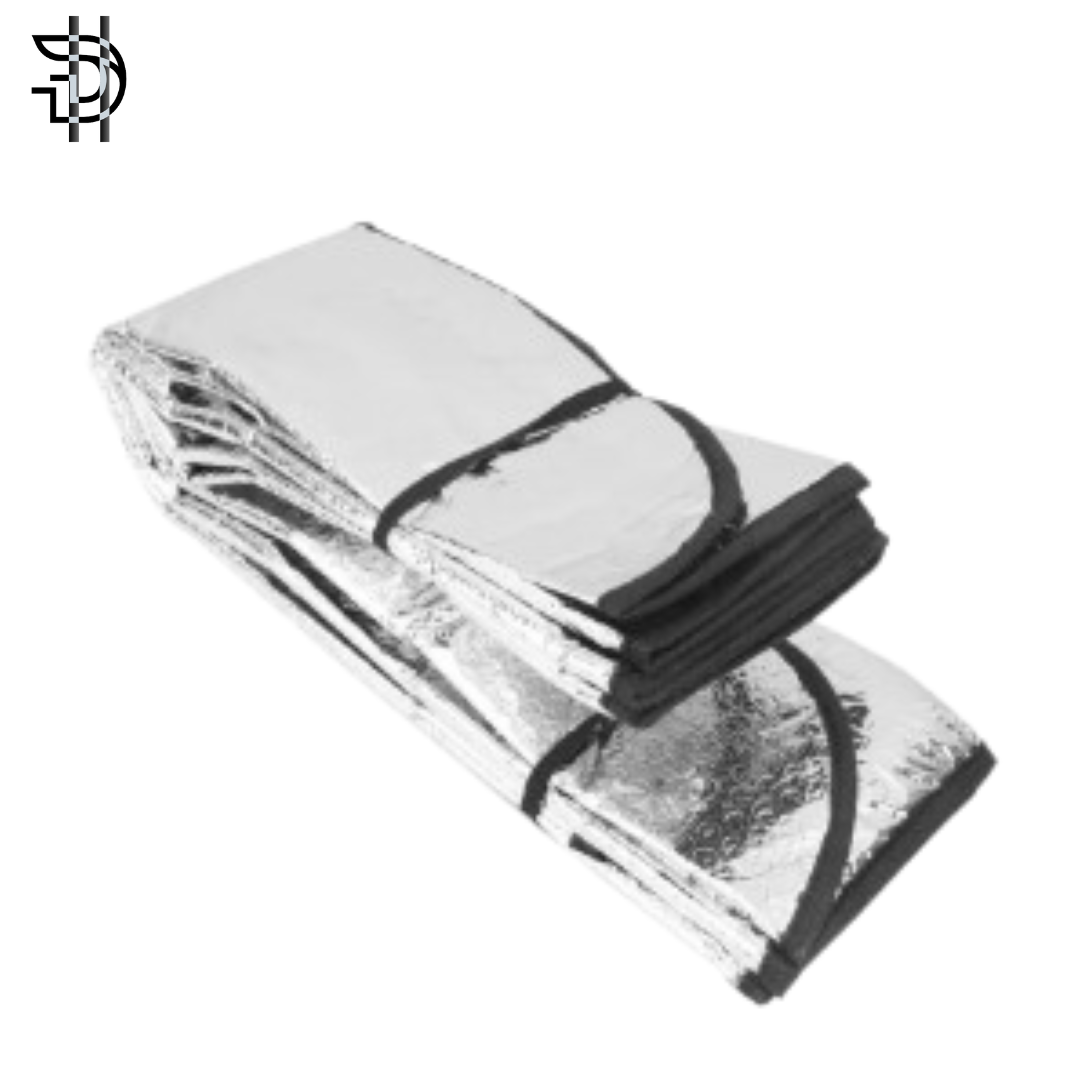 Car Front Wind Screen Protector Foil Foldable | High Quality | For All Cars | Windscreen Sunshade | Front Screen Cover | Silver Sunshade | Sunshades | Universal | 110-DWCUVS28