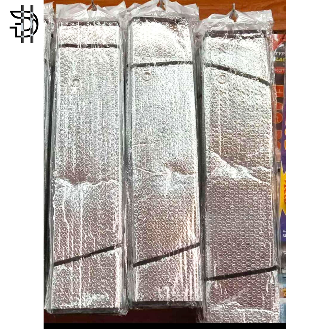 Car Front Wind Screen Protector Foil Foldable | High Quality | For All Cars | Windscreen Sunshade | Front Screen Cover | Silver Sunshade | Sunshades | Universal | 110-DWCUVS28