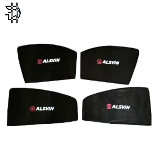 Changan Alsvin 2021-2024 Sunshades with Logo | 4pcs Set | Side Window Car Parda | Sun Shades for Car Pakistan